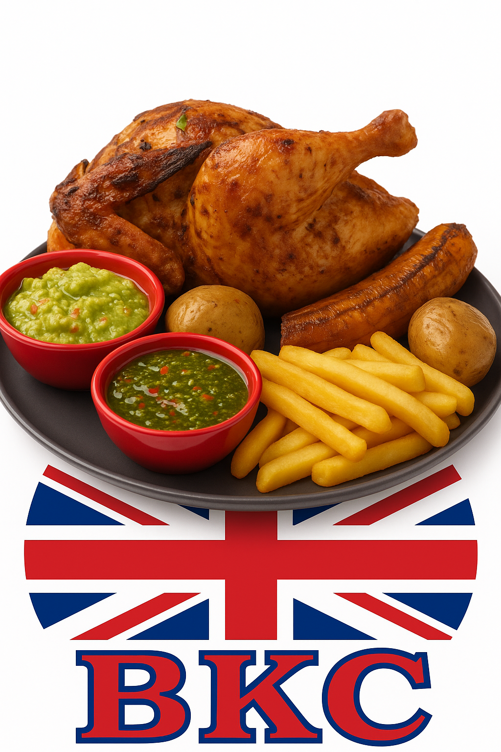 BKC signature roast chicken with sides